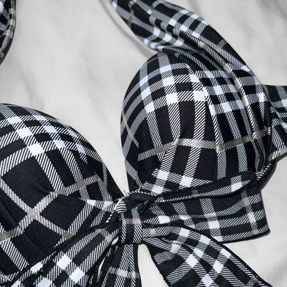 M size•Check bikini Set