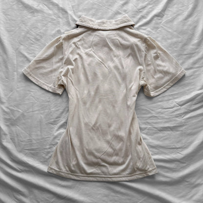 ‘Axes Femme’ Creamy Lace & Frills Top