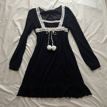 Pompom winter dress