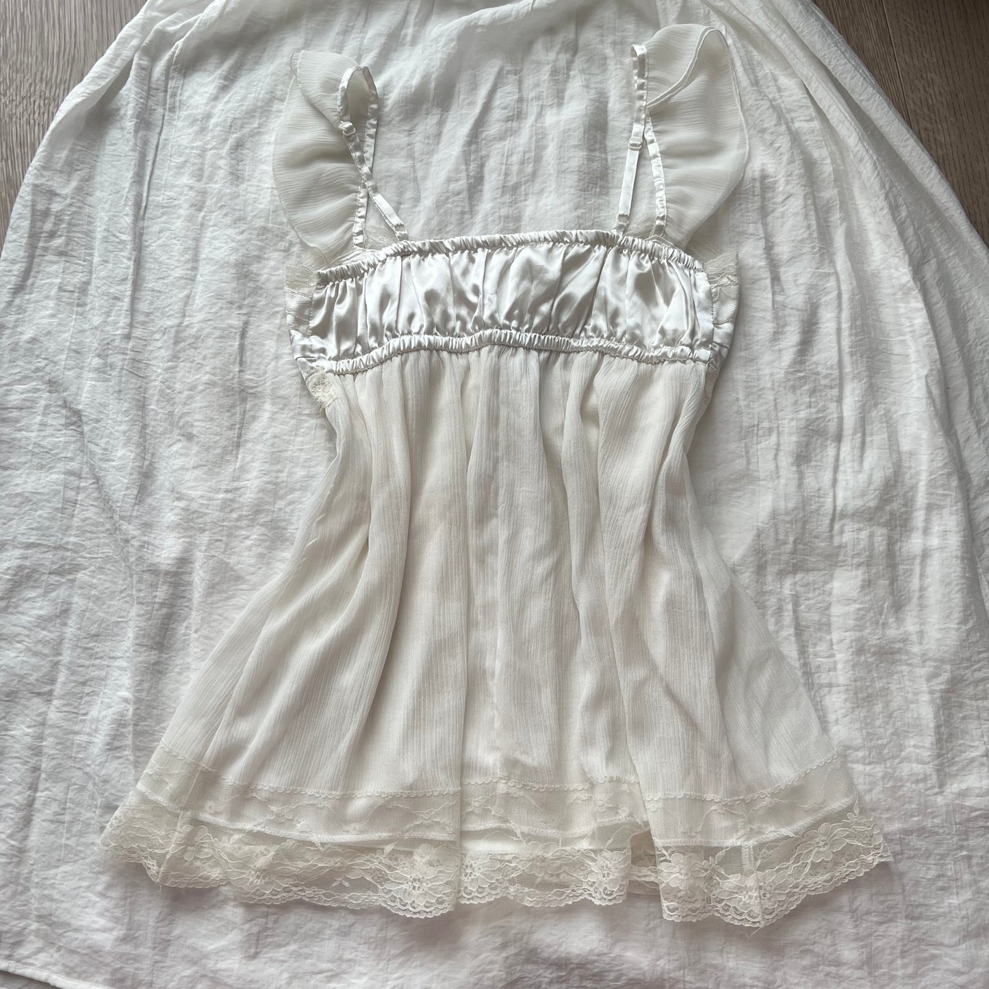 White lace cami babydoll