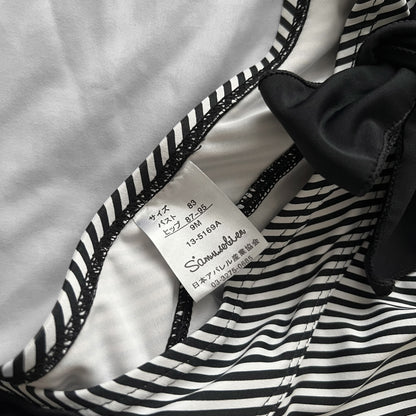 M size•Black dots & stripes bikini Set