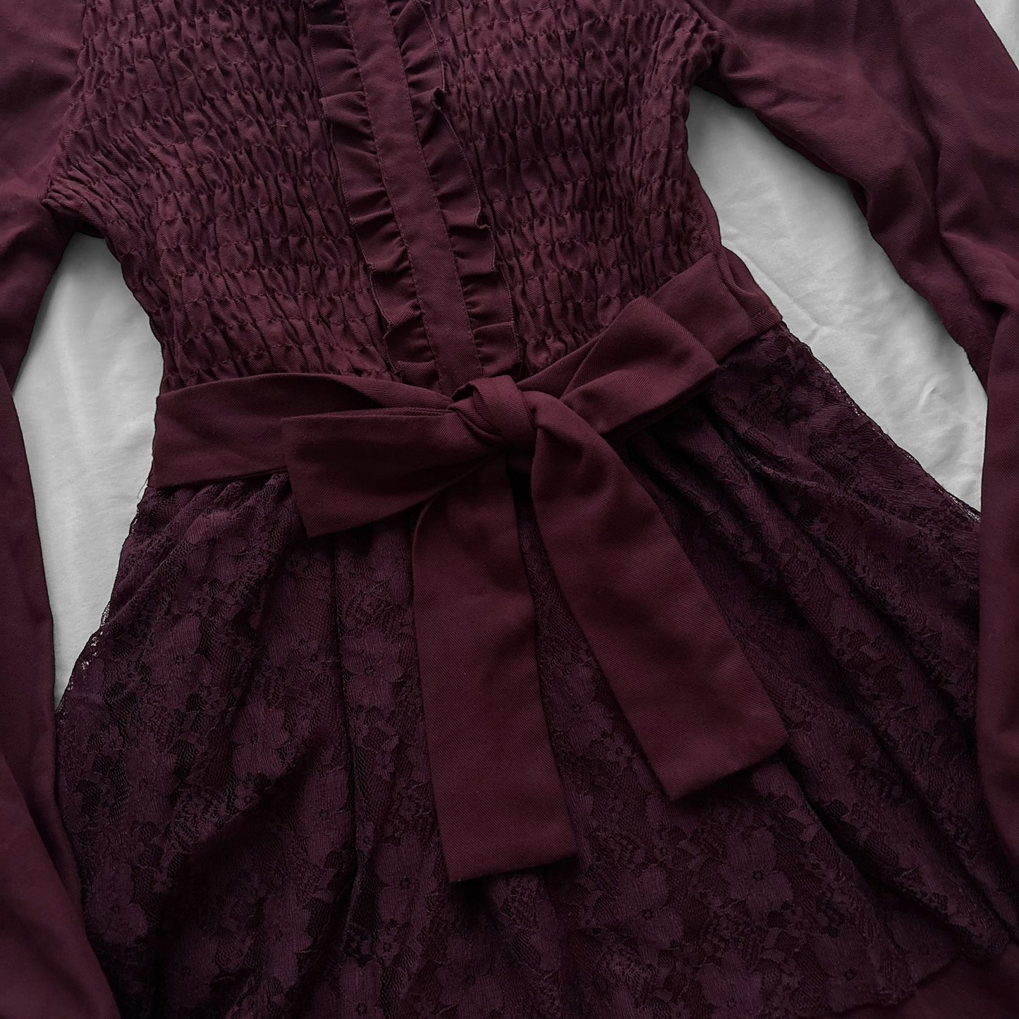 ‘Axes Femme’ Burgundy Victorian Style Dress
