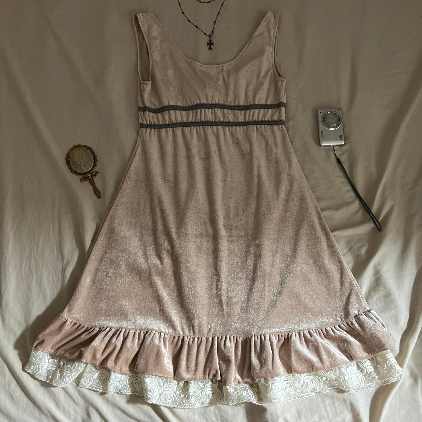 Velvet lace dress