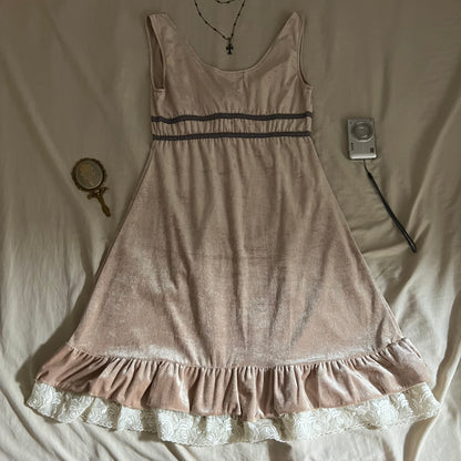 Velvet lace dress