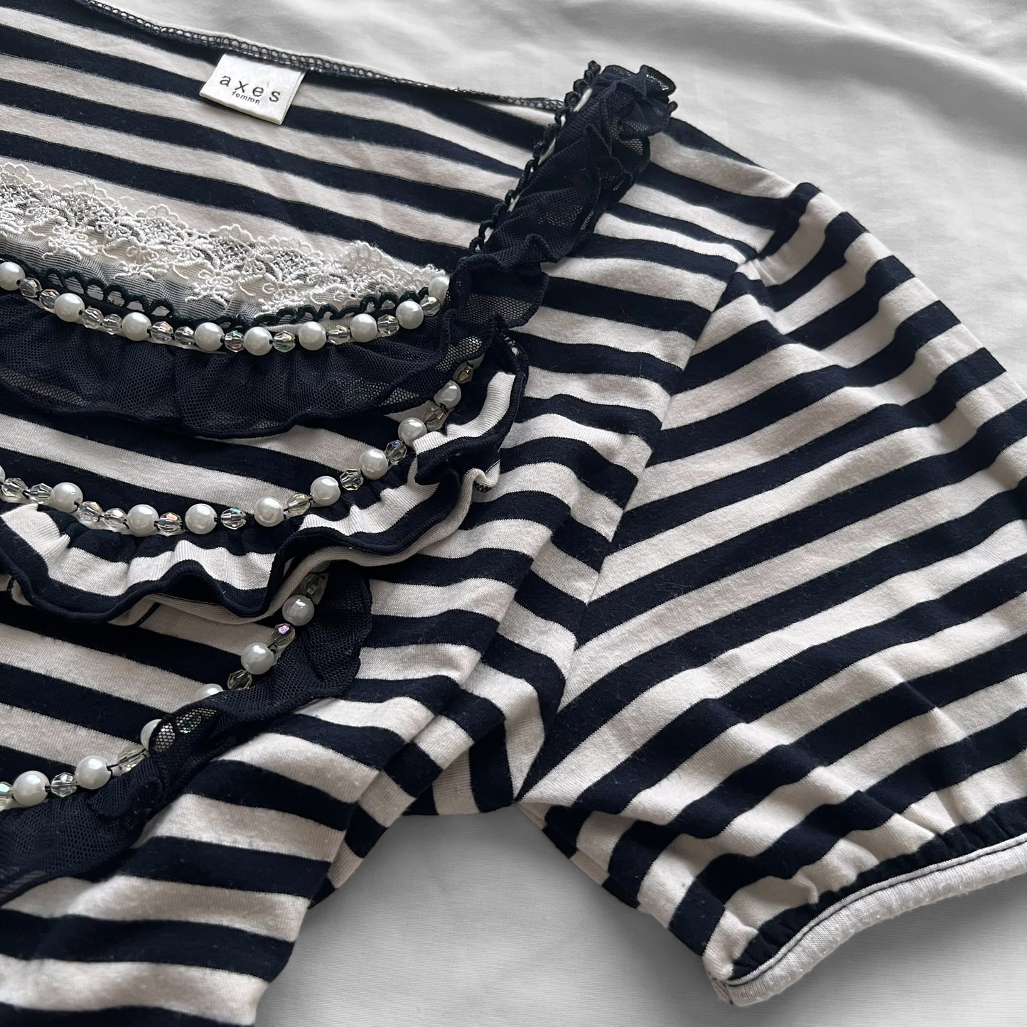 ‘Axes Femme’ Striped Top