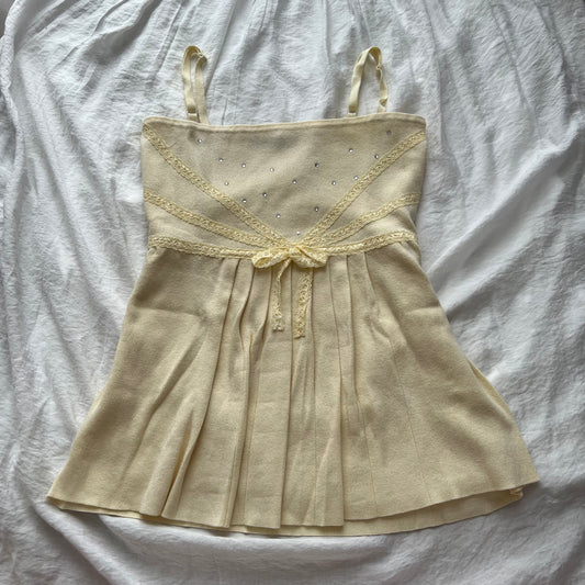 Butter yellow knit cami
