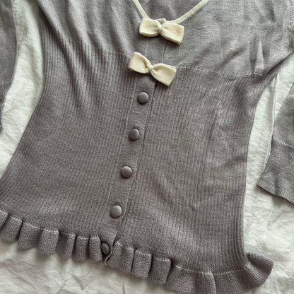 Lilac frilly cardigan