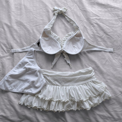 M size•White Cecil McBee bikini Set