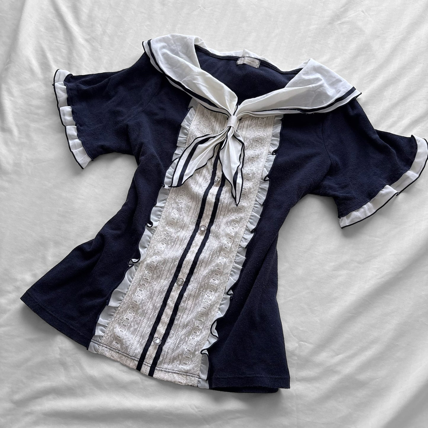 ‘Axes Femme’ Dark Navy Sailor Top
