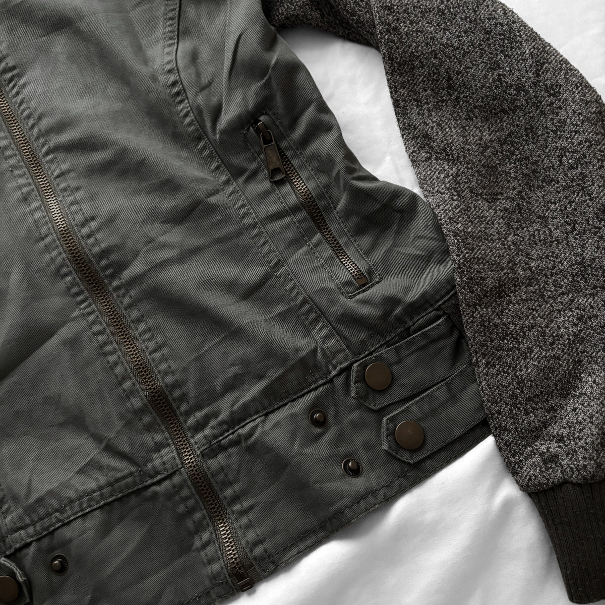 Olive Military-Inspired Jacket