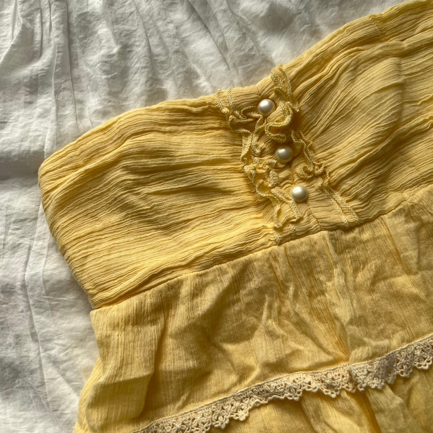 INGNI yellow top/skirt