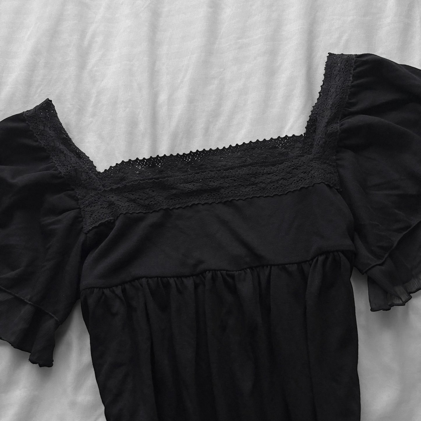 Black Romantic Tunic