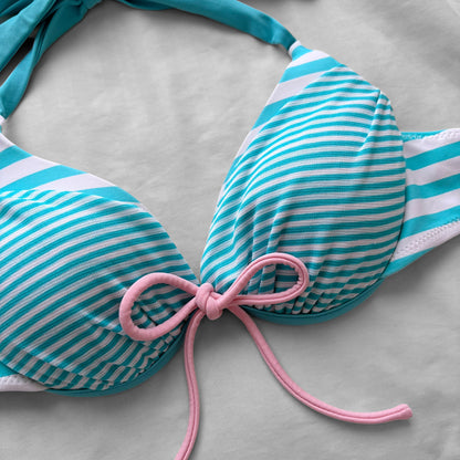 M size•Girly stripes bikini Set