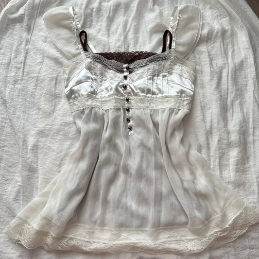 White lace cami babydoll