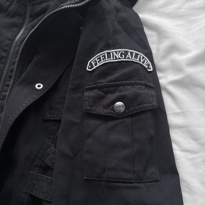 Military Style Hooded Jacket