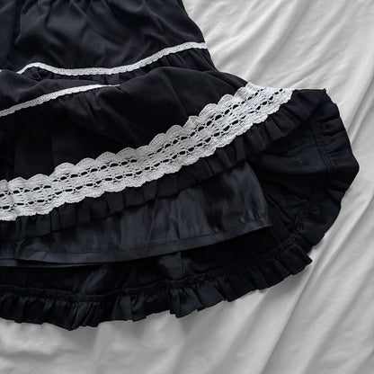 Black & White Lace Skirt
