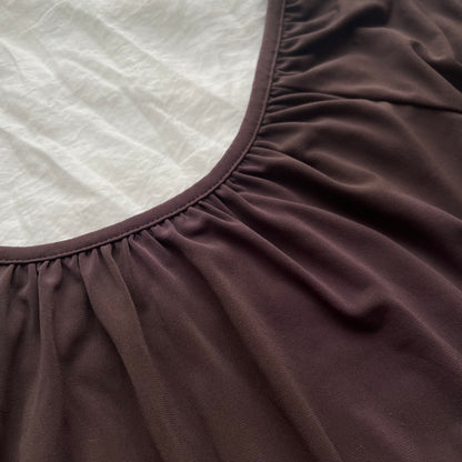 Ribbon brown top