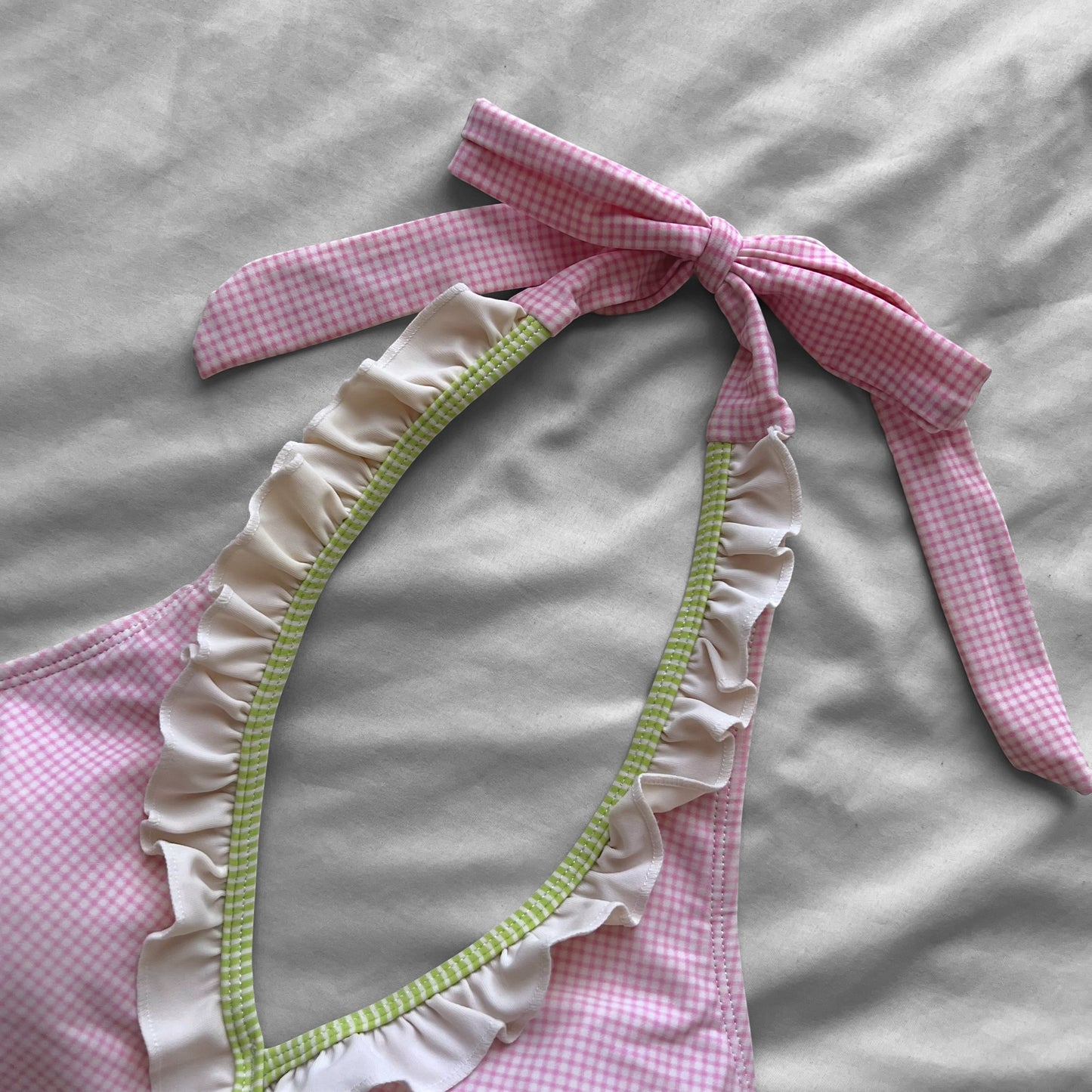 XL size•Adorable Pink & Green bikini Set