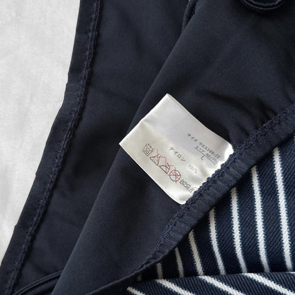 L size•Navy & White stripes bikini Set