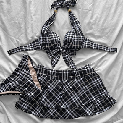 M size•Check bikini Set