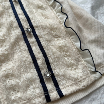 Axes Femme white sailor top