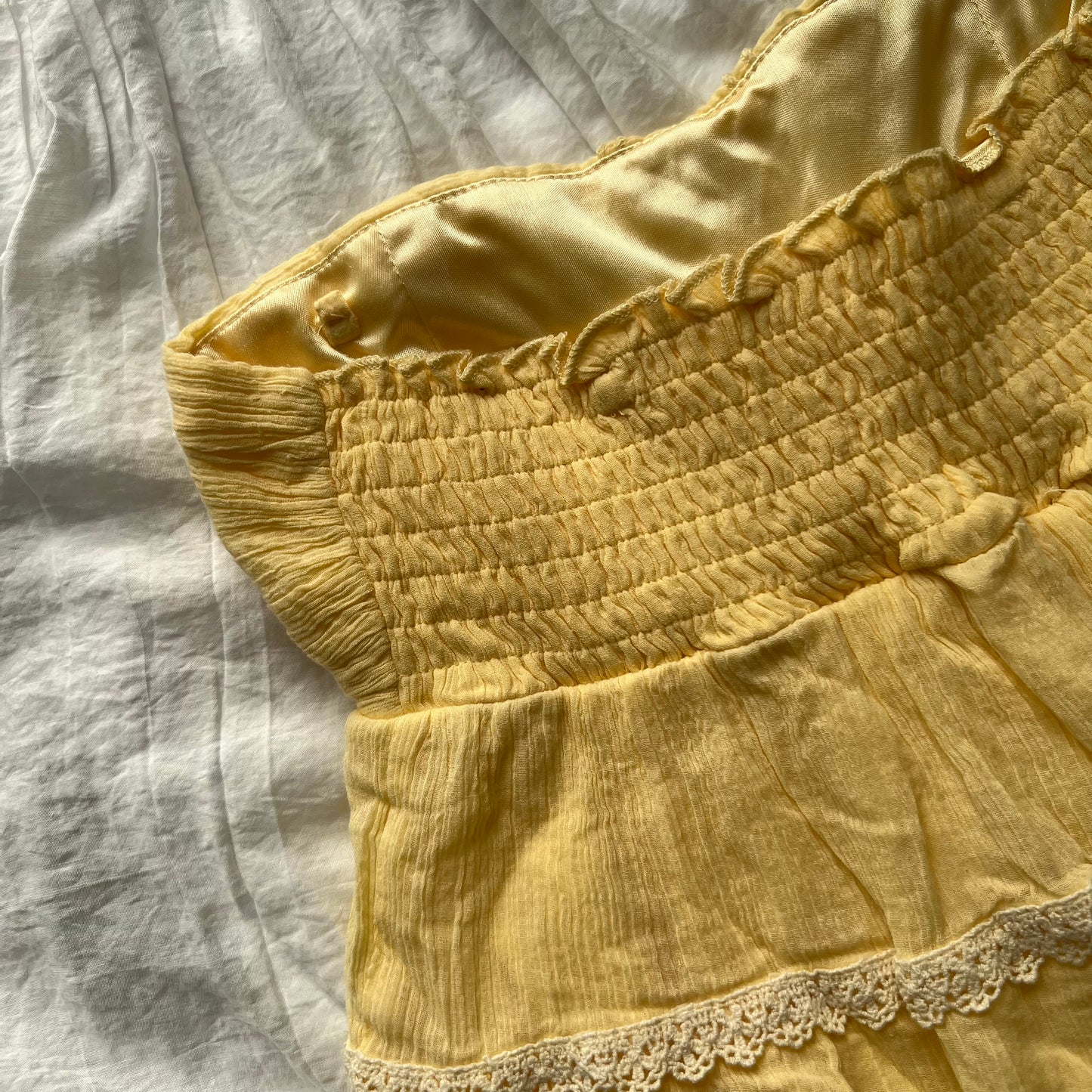 INGNI yellow top/skirt