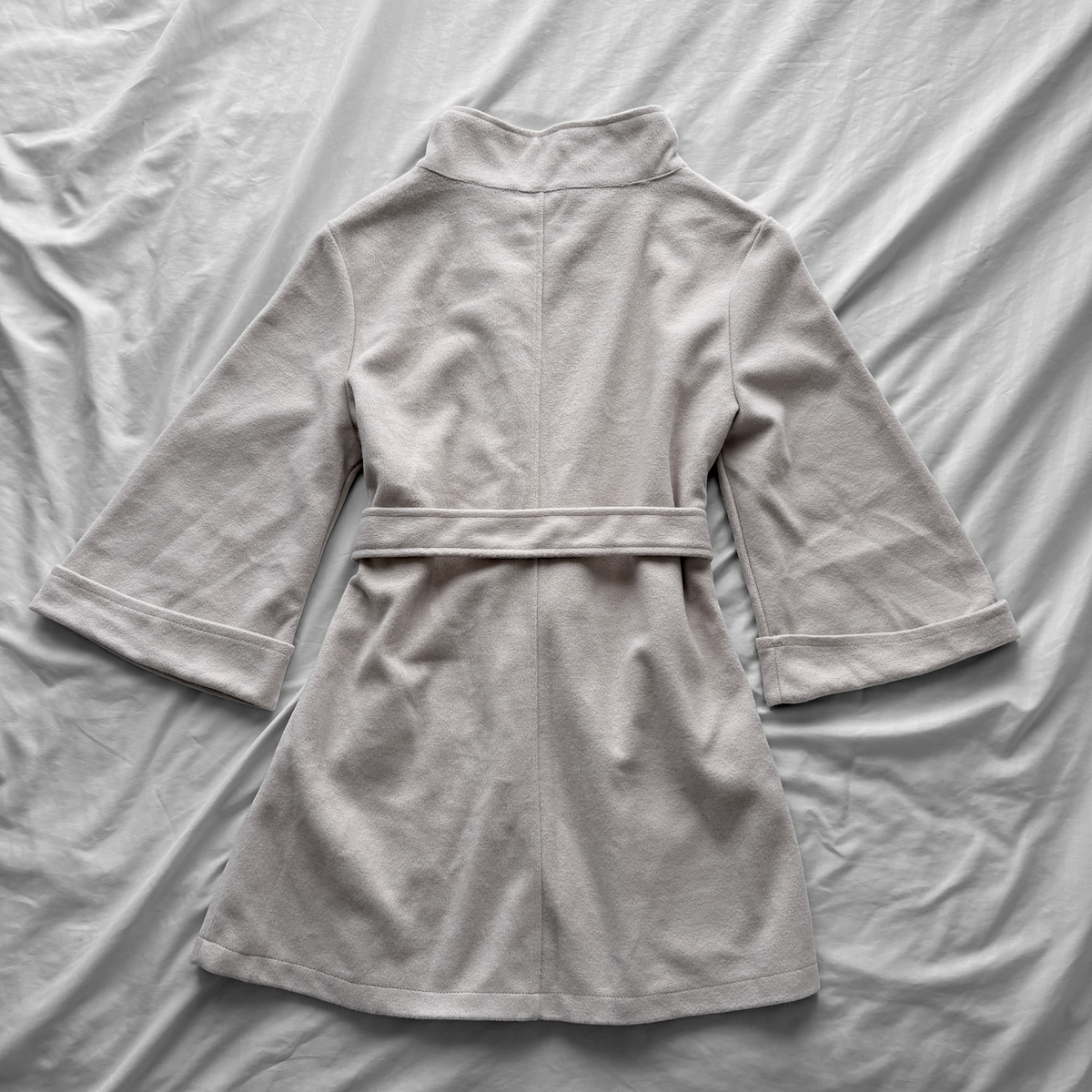 Cream PeaCoat High Neck