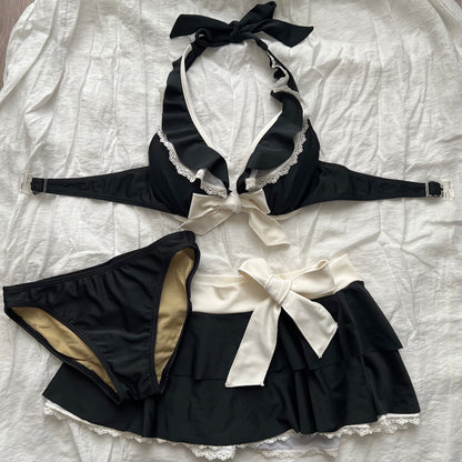 Black lacy bikini Set
