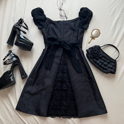 Dark coquette elegant dress