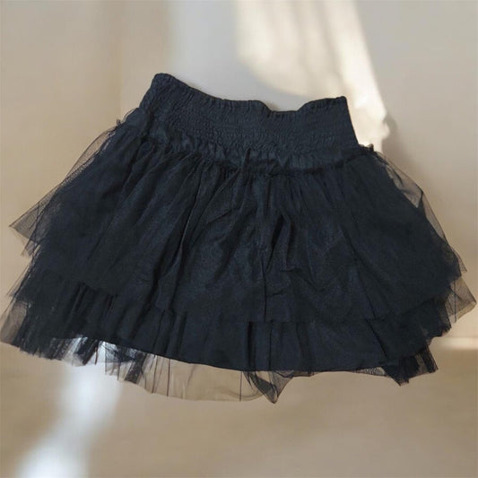 Tulle flare mini skirt