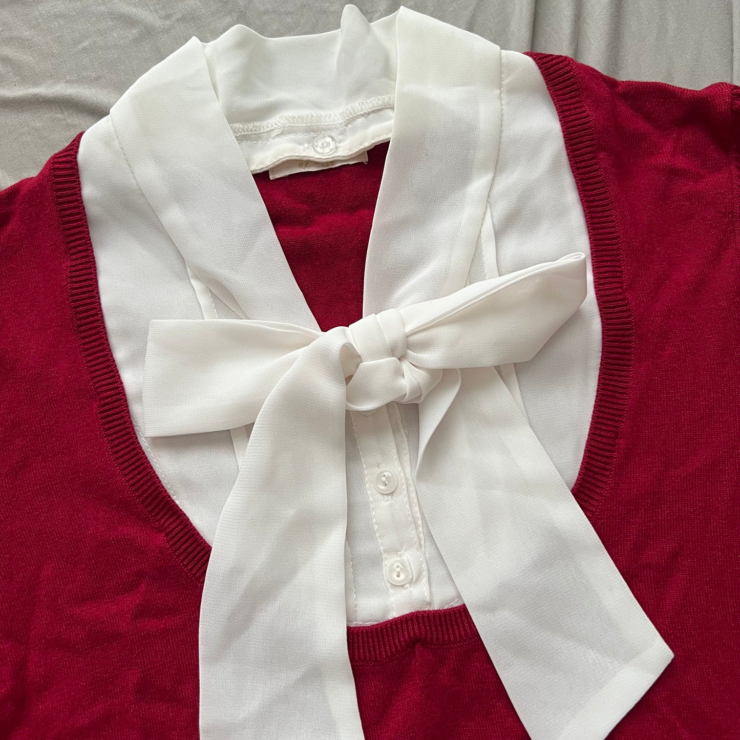 Red bow top