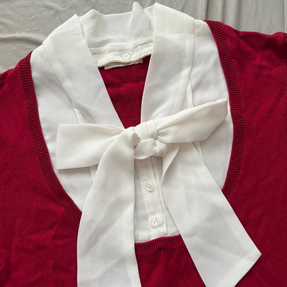 Red bow top
