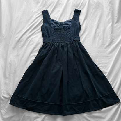 ‘Axes Femme’ Dark Turquoise Corduroy Dress