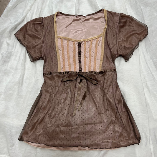 Cute ribbon top