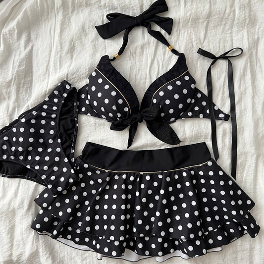 Black glittery bikini set