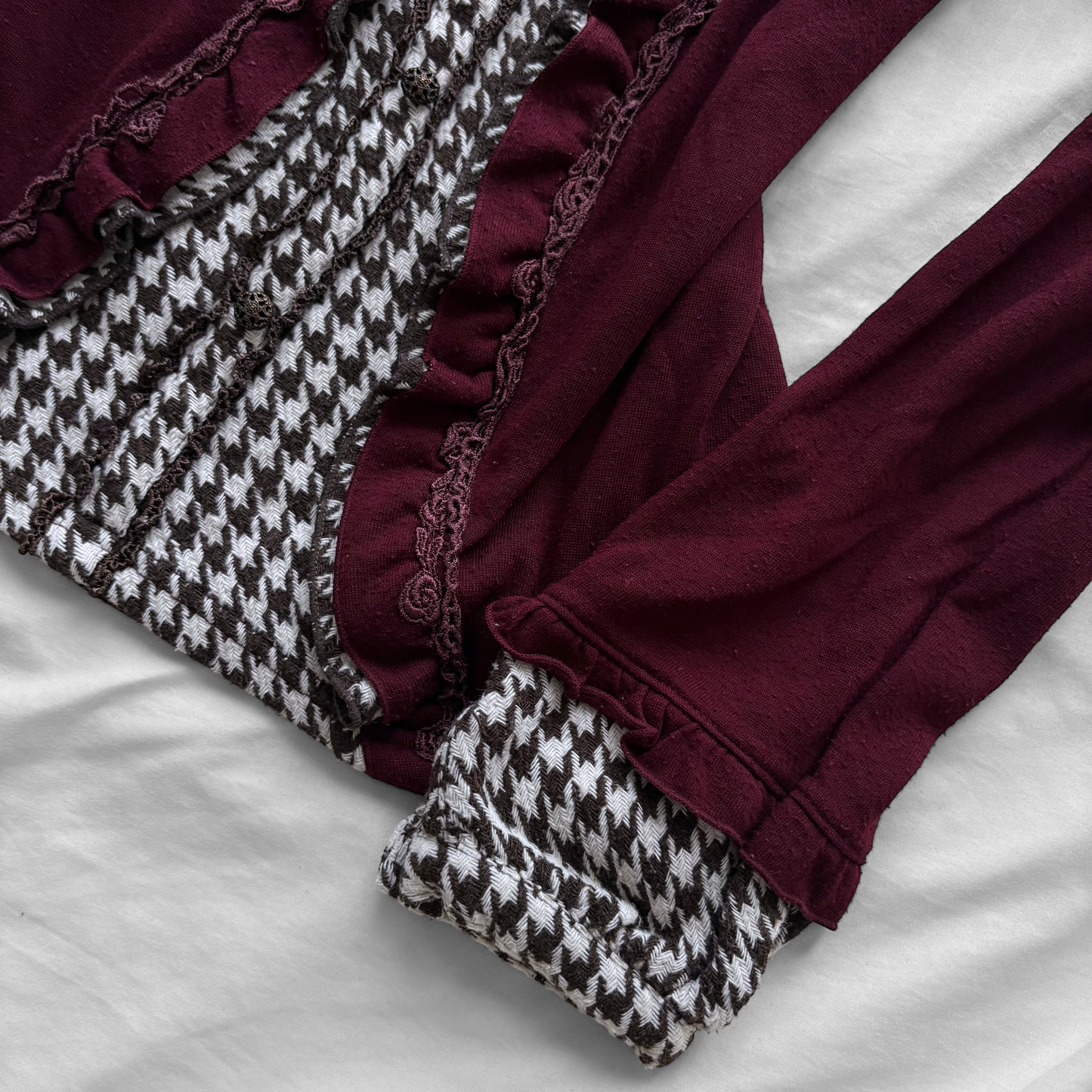 ‘Axes Femme’ Burgundy Layers Top