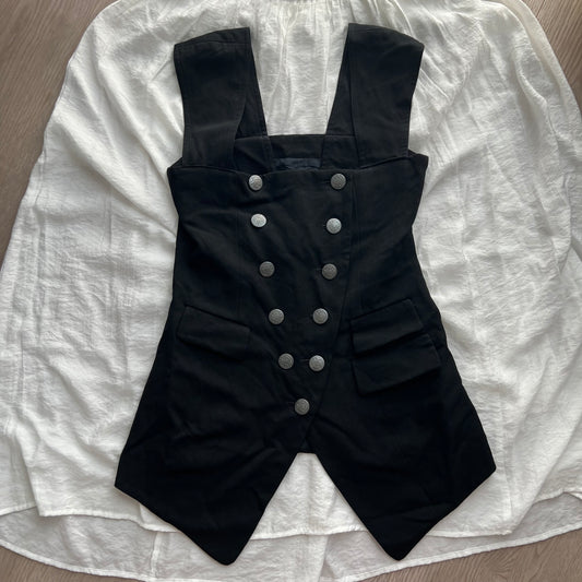 Black unique vest