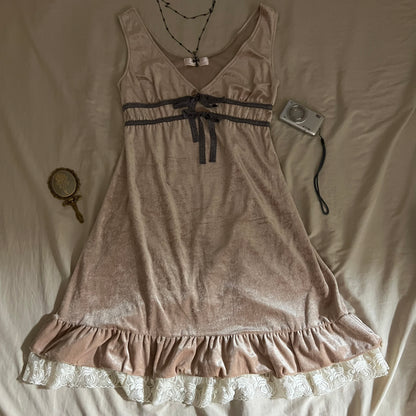 Velvet lace dress