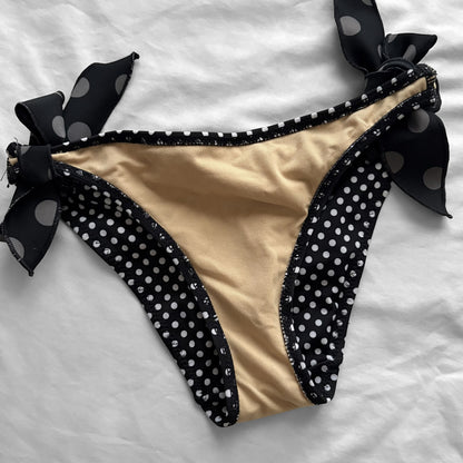 M size•Black layered dots bikini Set