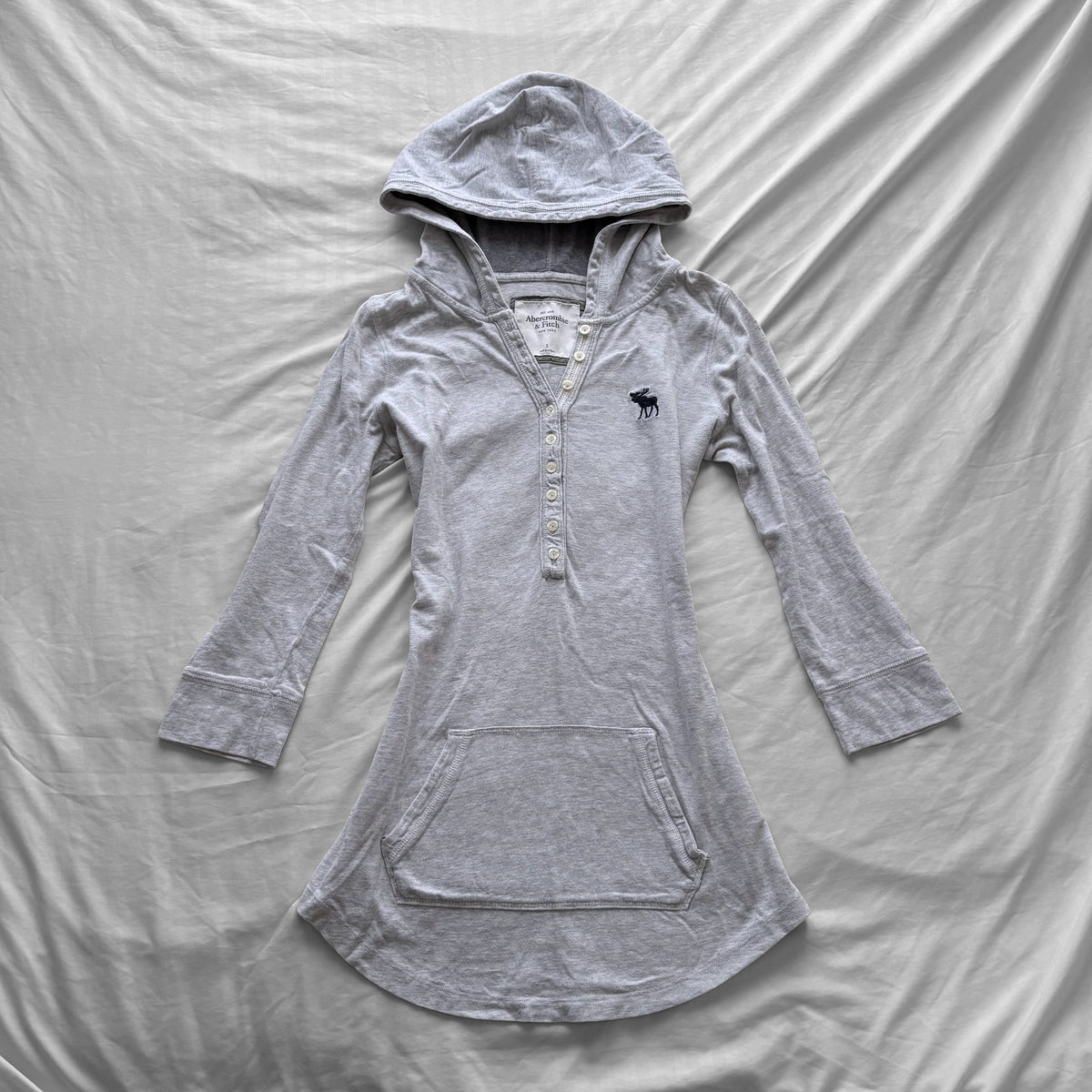 Abercrombie & Fitch Gray Hooded Top