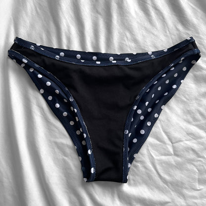 L size•Navy dots & stripes bikini Set
