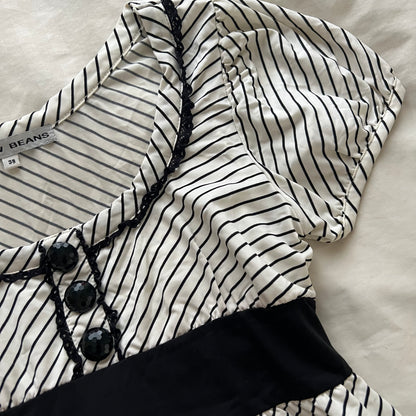 Striped ribbon tunic