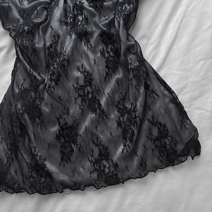 Black Lace Top