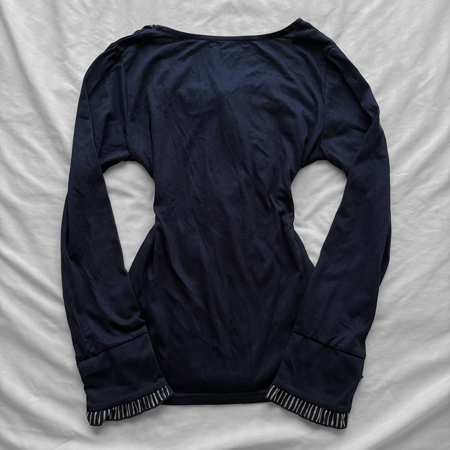 ‘Axes Femme’ Corset Navy Top