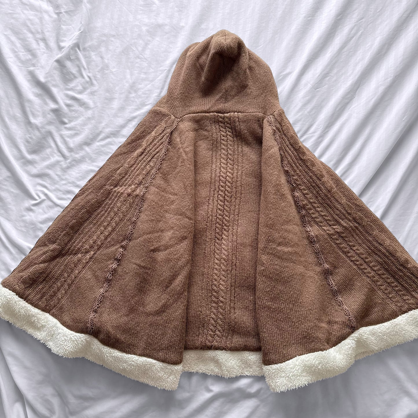 ‘Axes Femme’ Sherpa Poncho