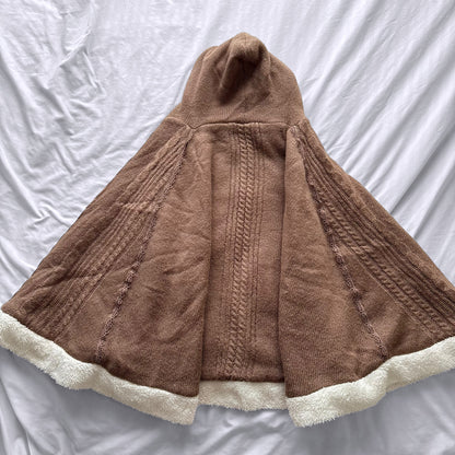 ‘Axes Femme’ Sherpa Poncho
