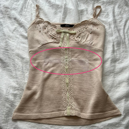 Pearls cami knit