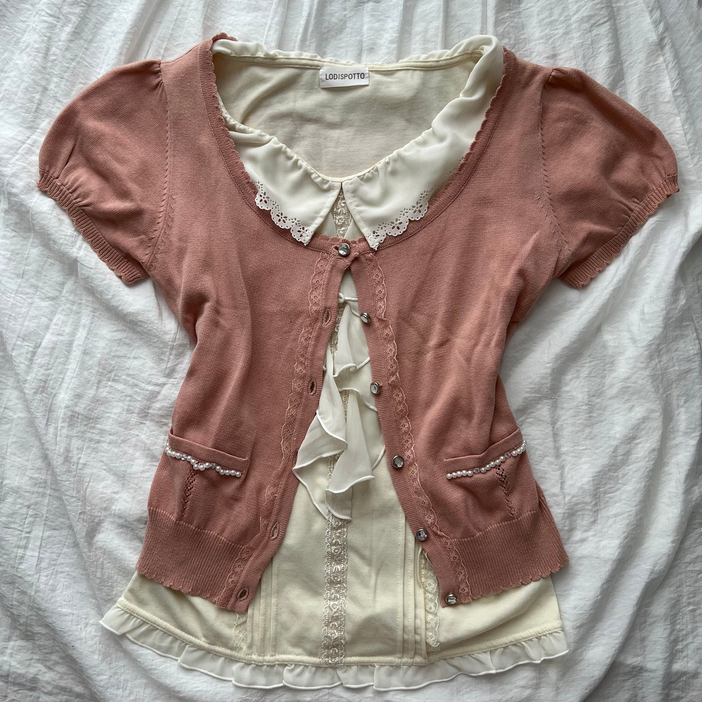 Cute cardigan & top set