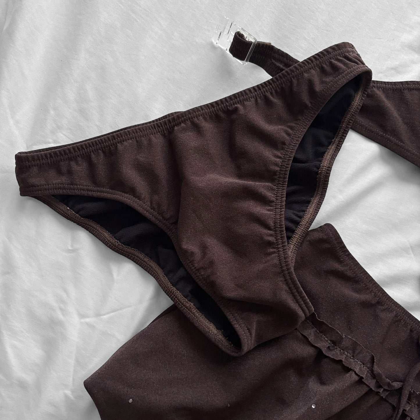 L size•Coquette Ruffle Bikini Set