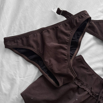 L size•Coquette Ruffle Bikini Set